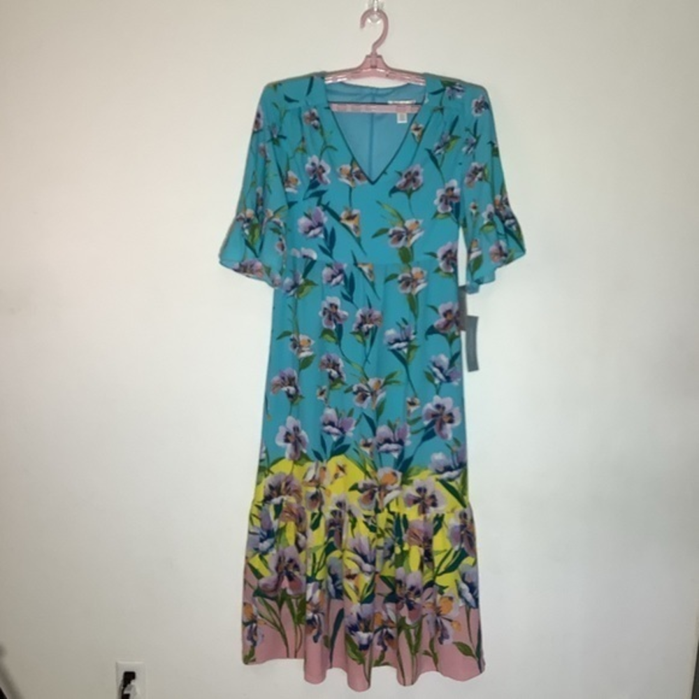 London Times Womens Floral Maxi Dress Size 8 NWT‎